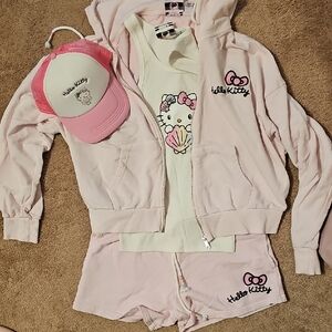 Hello Kitty Light Pink Summer Set with Cap